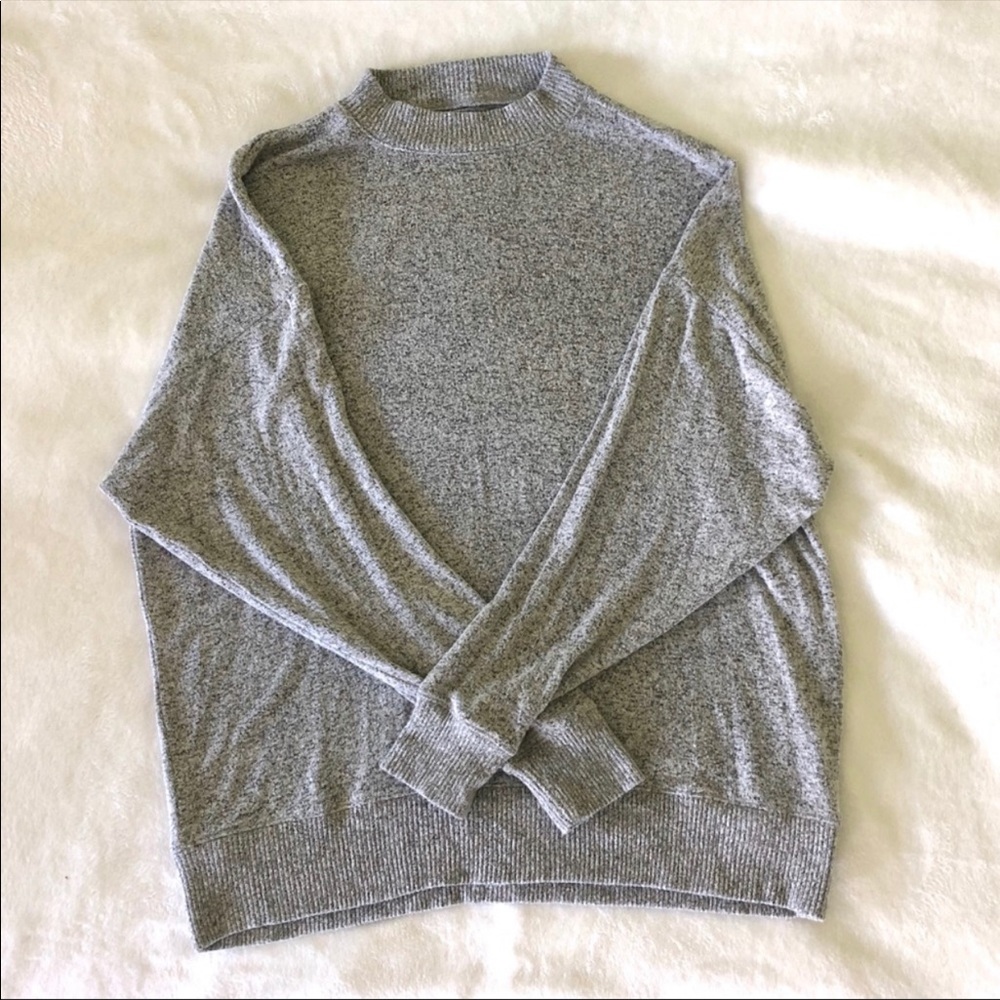 American Eagle Grey mock neck long sleeve